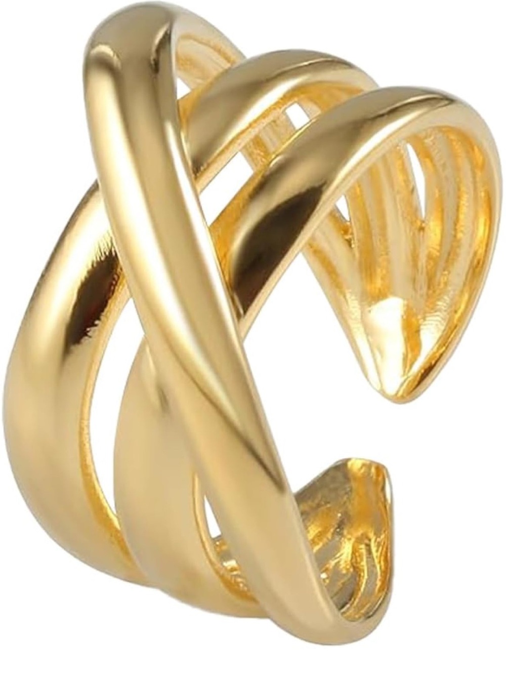 18k Gold Plated Multi-Band Ring